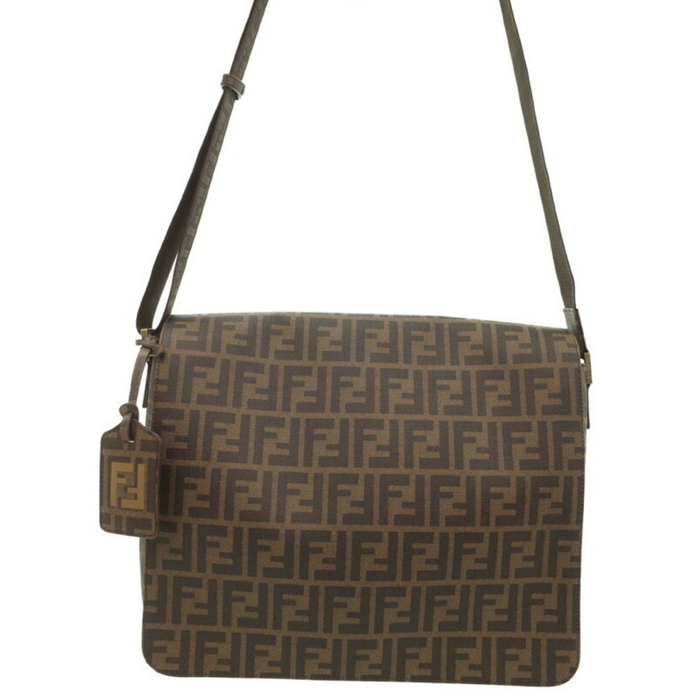 Fendi Zucca Pattern Messenger Shoulder Bag